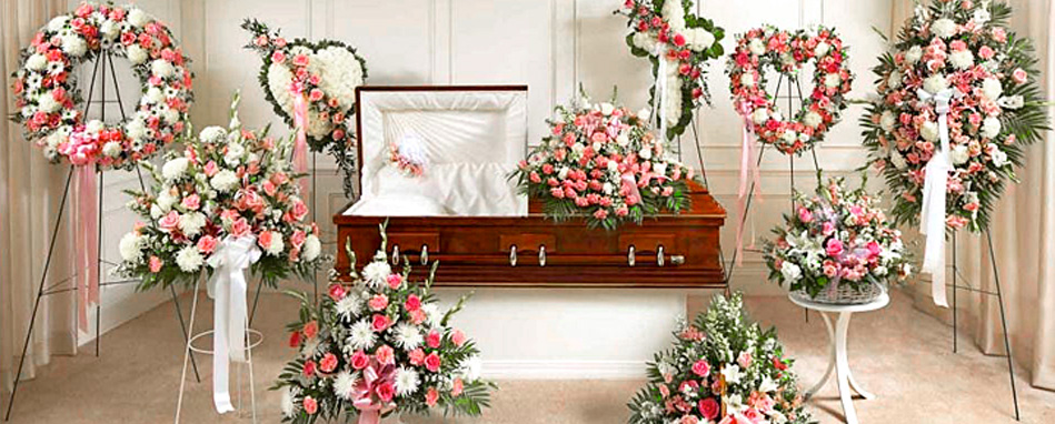 Pink Sympathy Funeral Flower Arrangements